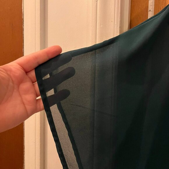 Size 5X - In'Voland - Green Flowy Pullover Blouse - Picture 3 of 6